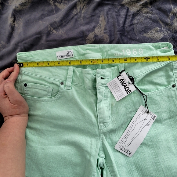 GAP always skinny jeans in mint - Picture 6 of 7